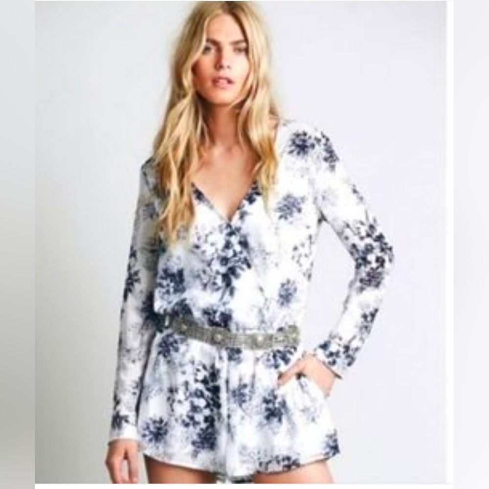 Free People Floral Print Women's Jumpsuit Size XS